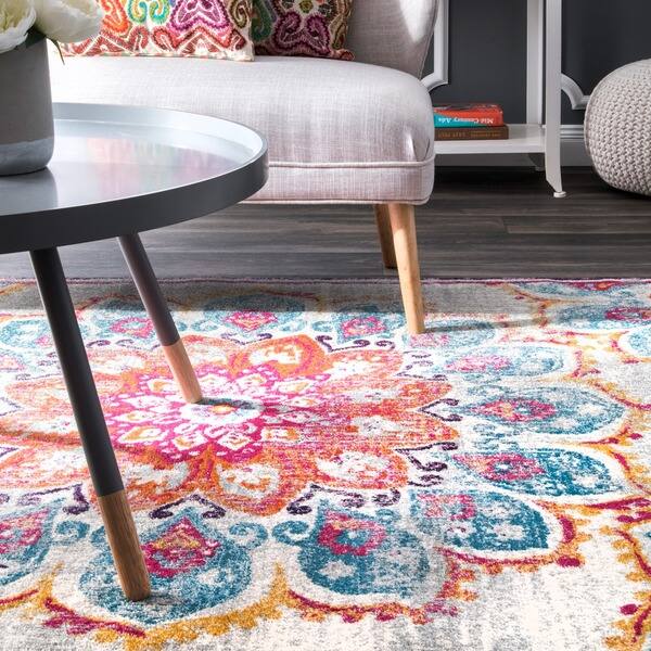 Shop Nuloom Vintage Floral Mandala Area Rug On Sale Overstock 14331826