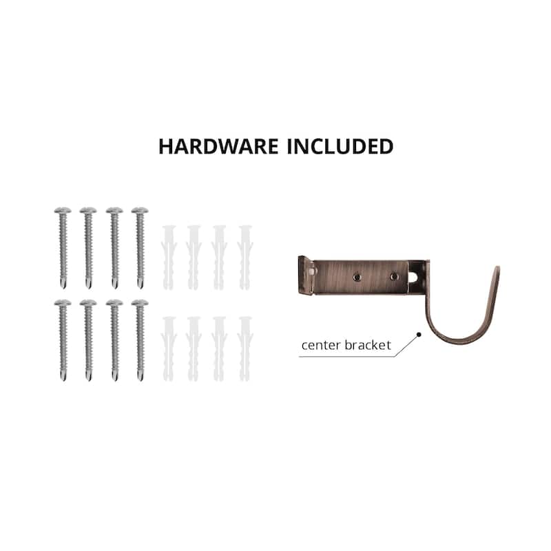Maytex Smart Rods Easy-install Extendable Drapery Rod (48 to 120-inch)