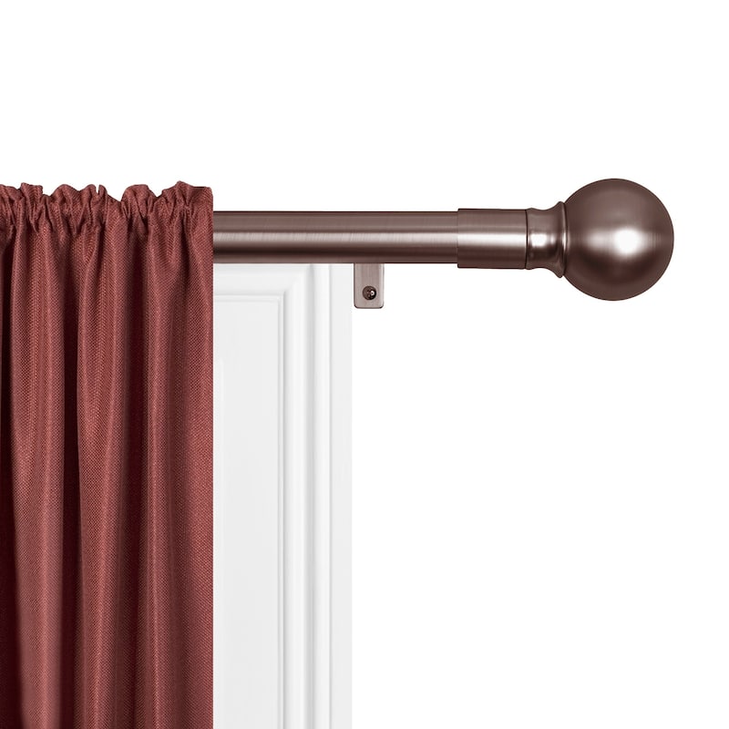Maytex Smart Rods Easy-install Extendable Drapery Rod (48 to 120-inch)