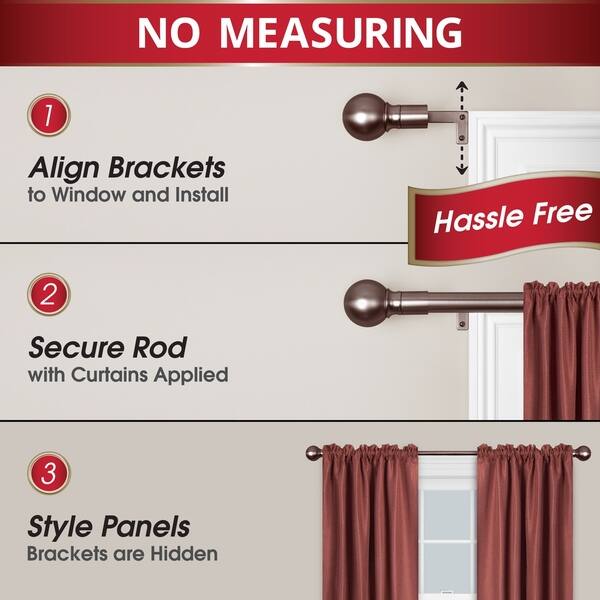 Shop Maytex Smart Rods Easy Install Extendable Drapery Rod 18
