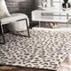 nuLOOM Grey Modern Leopard Spotted Area Rug - Thumbnail 0