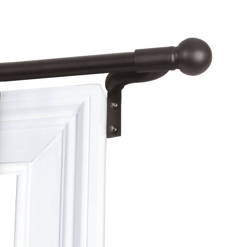 Maytex Smart Rods Easy Install No Measuring Window Cafe Rod