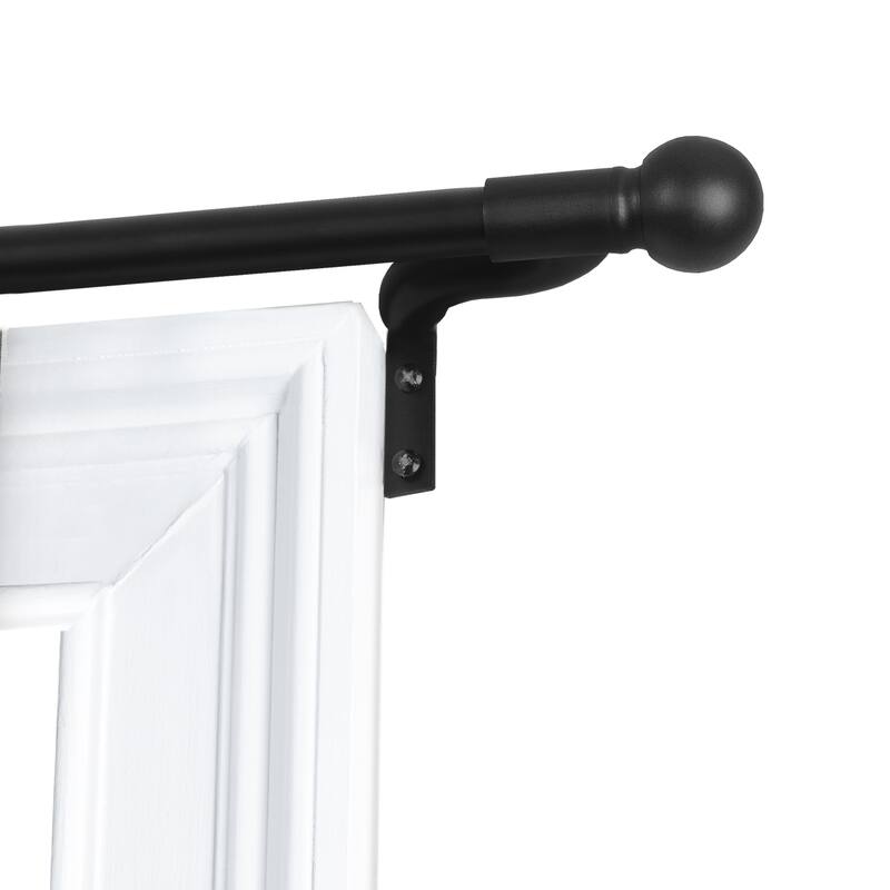 Maytex Smart Rods Easy Install No Measuring Window Cafe Rod
