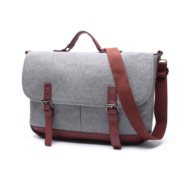 Shop Extra Large Wool Laptop Messenger Bag - Free Shipping Today - Overstock - 14333396