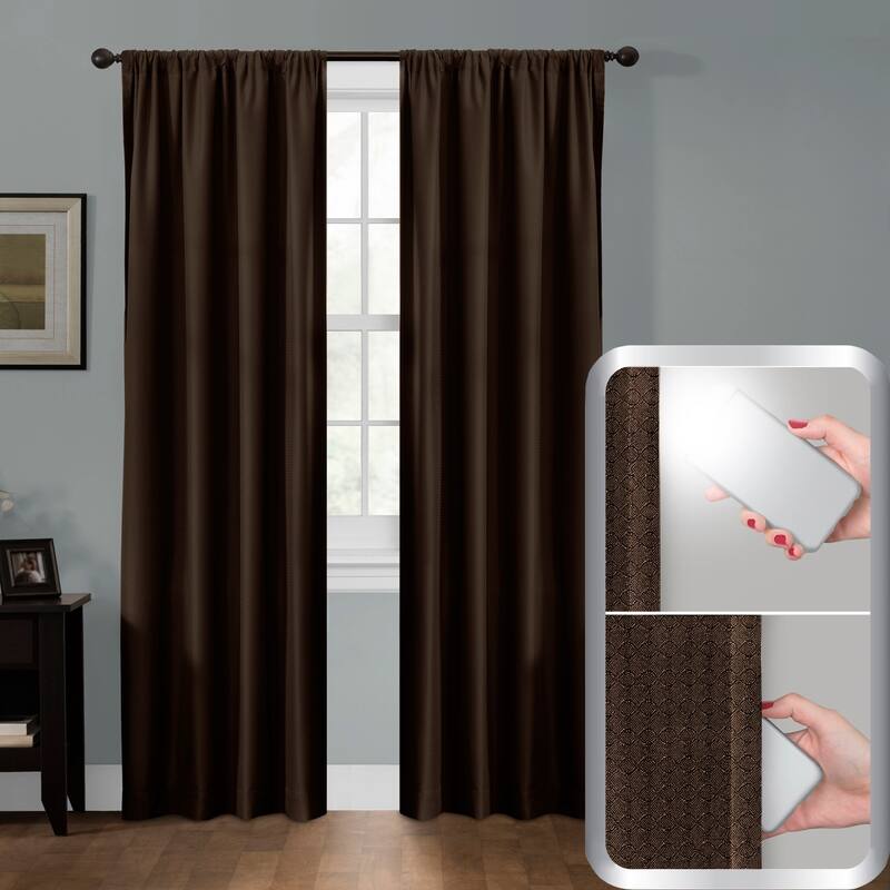 Maytex Smart Curtains Julius 100 Percent Blackout Window Curtain