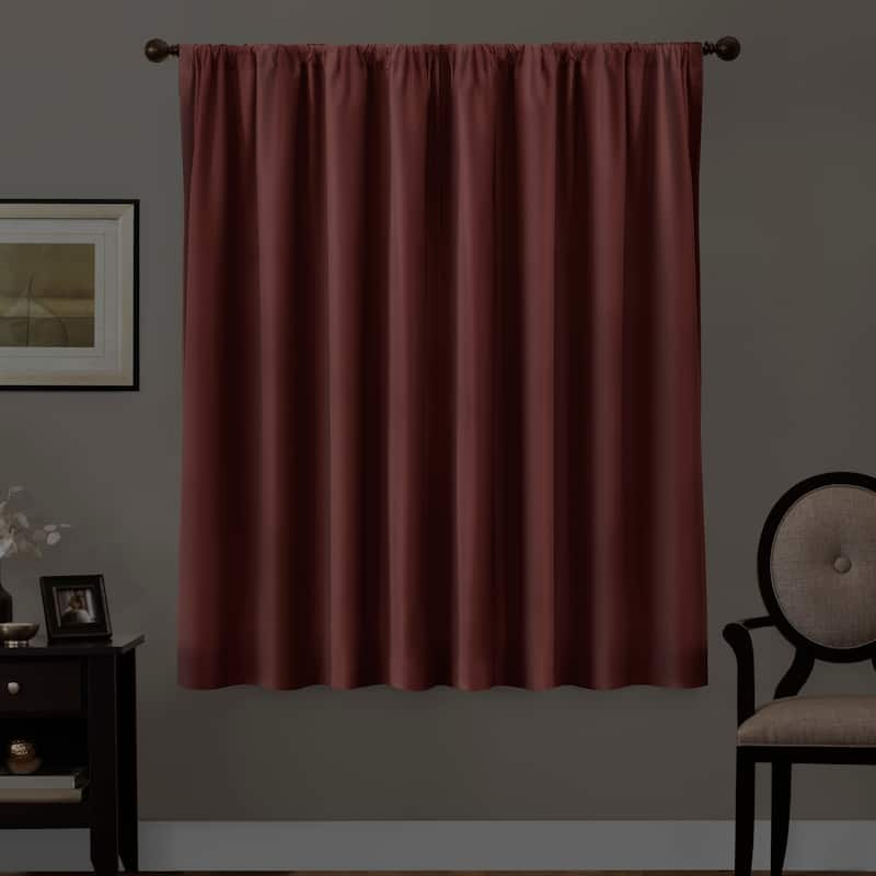 Maytex Smart Curtains Julius 100 Percent Blackout Window Curtain Panel