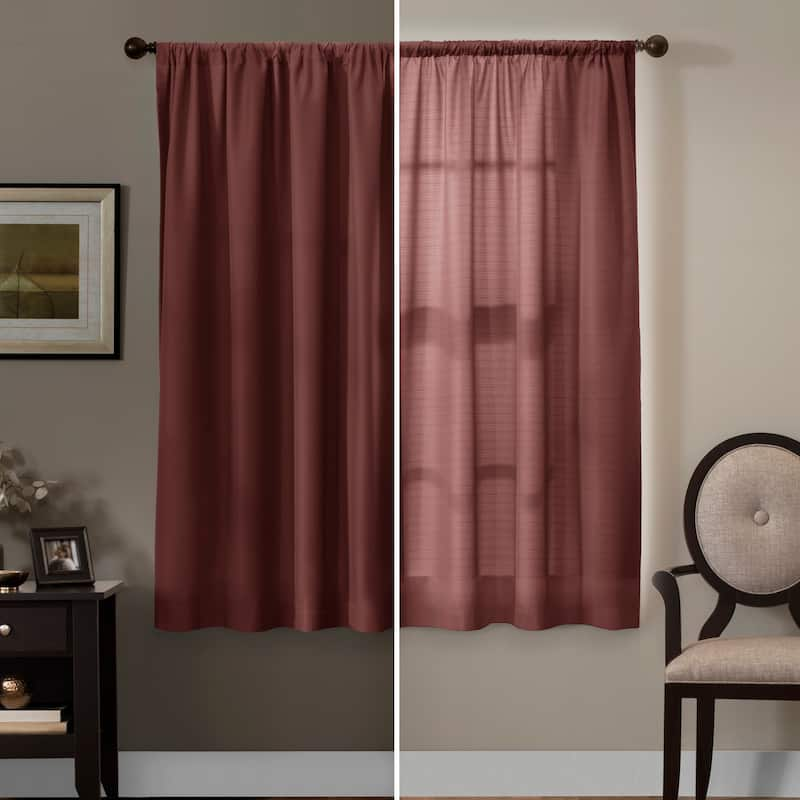 Maytex Smart Curtains Julius 100 Percent Blackout Window Curtain Panel