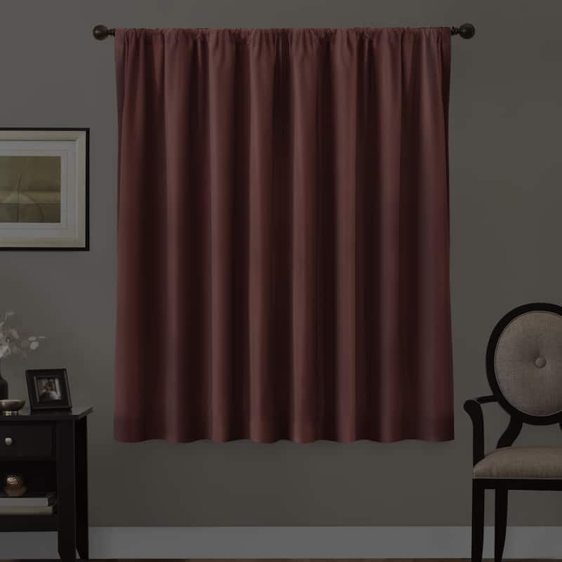 Maytex Smart Curtains Julius 100 Percent Blackout Window Curtain Panel