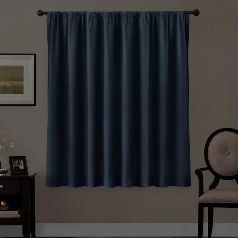 Maytex Smart Curtains Julius 100 Percent Blackout Window Curtain Panel