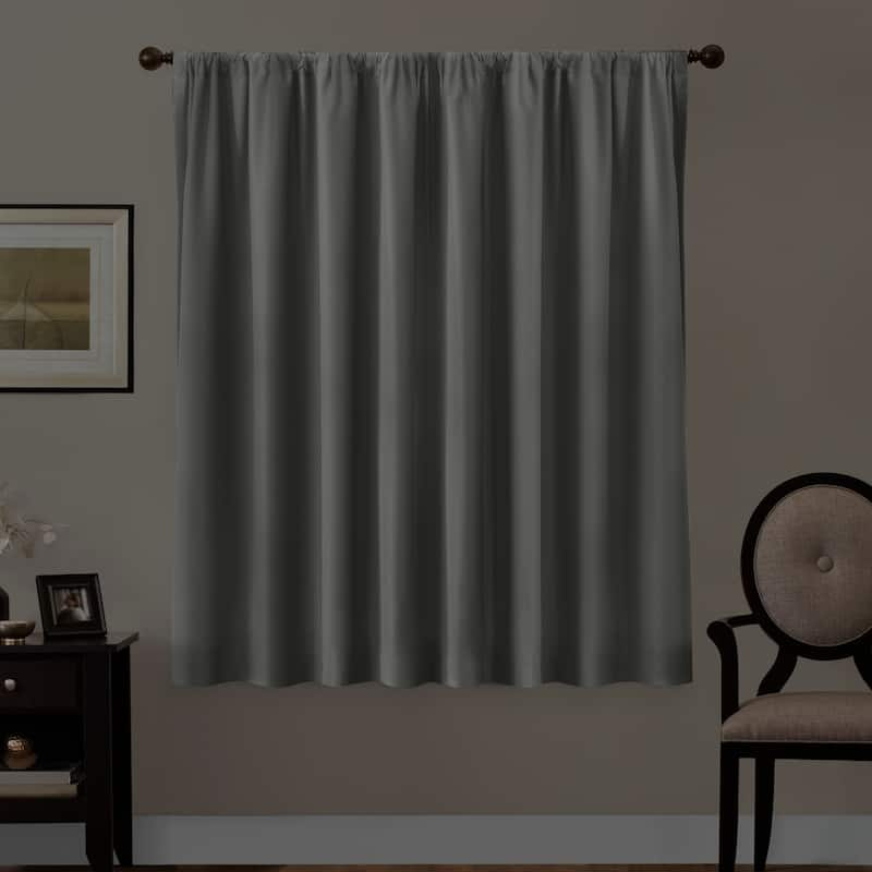 Maytex Smart Curtains Julius 100 Percent Blackout Window Curtain Panel