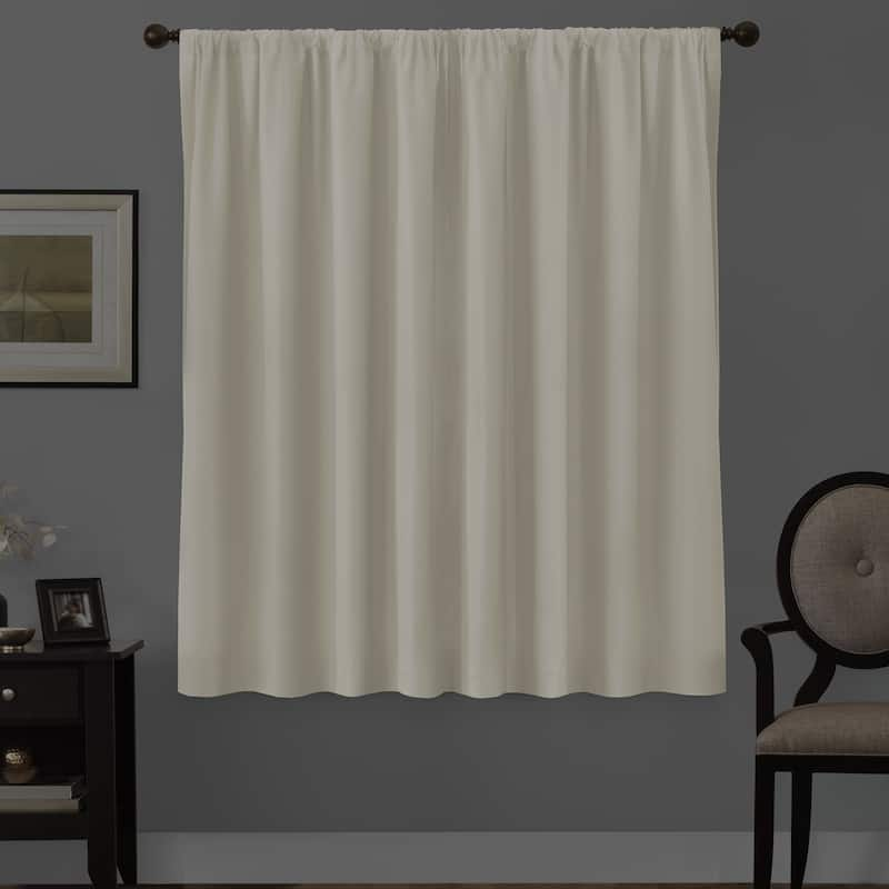 Maytex Smart Curtains Julius 100 Percent Blackout Window Curtain Panel