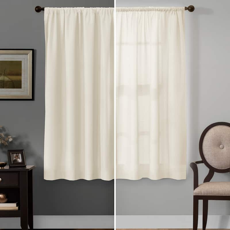 Maytex Smart Curtains Julius 100 Percent Blackout Window Curtain Panel