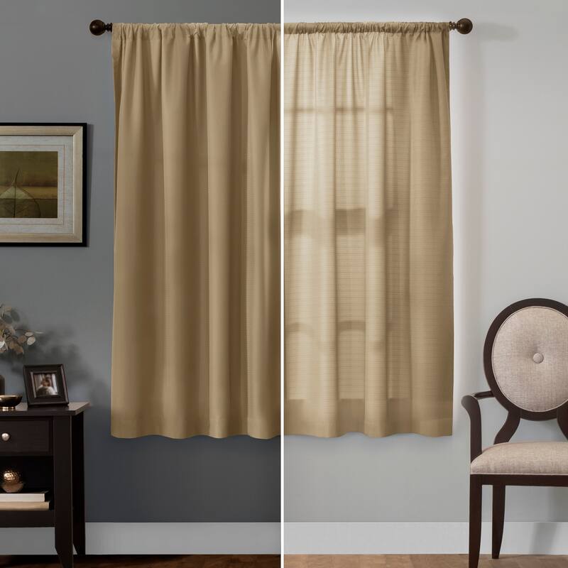Maytex Smart Curtains Julius 100 Percent Blackout Window Curtain Panel