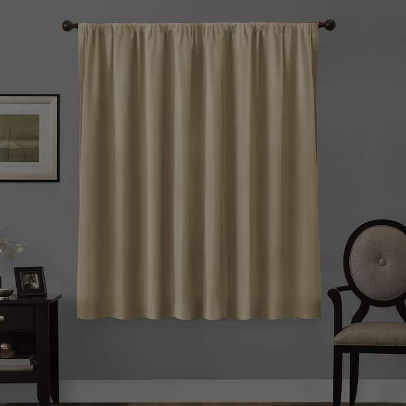 Maytex Smart Curtains Julius 100 Percent Blackout Window Curtain Panel