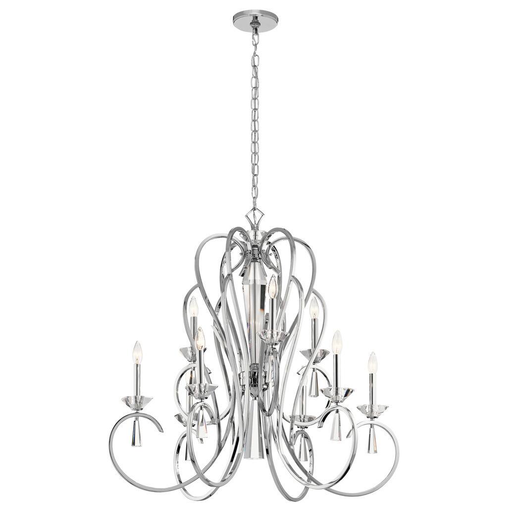 Kichler Lighting Optic Ice Collection 9-light Chrome Chandelier