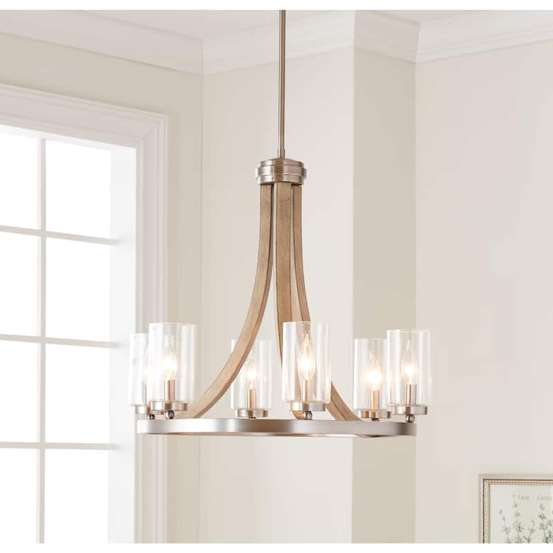 Kichler Lighting Grand Bank Collection 6-light Distressed Antique Gray Chandelier