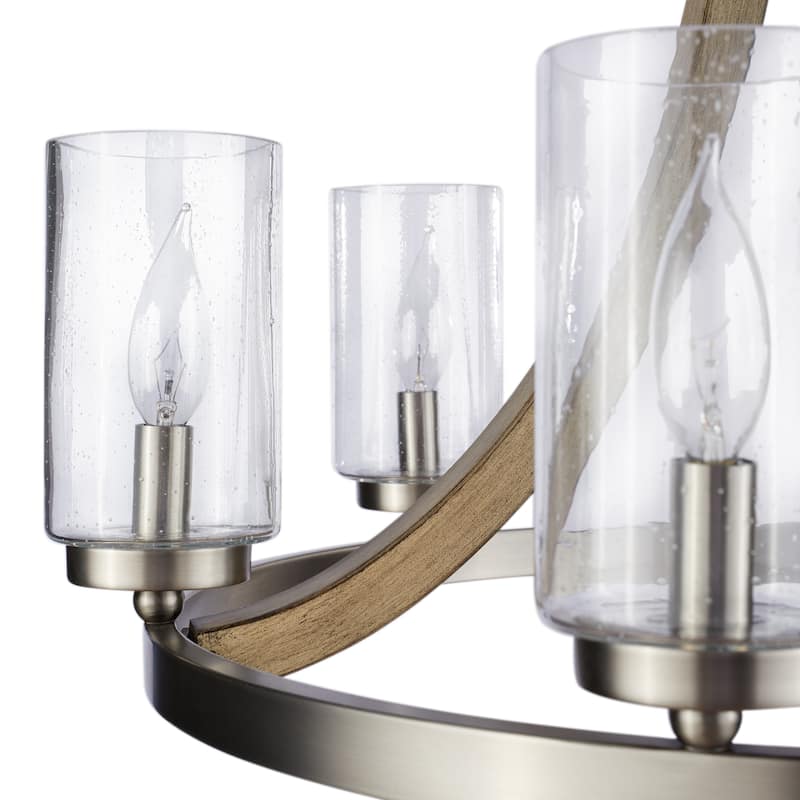 Kichler Lighting Grand Bank Collection 6-light Distressed Antique Gray Chandelier