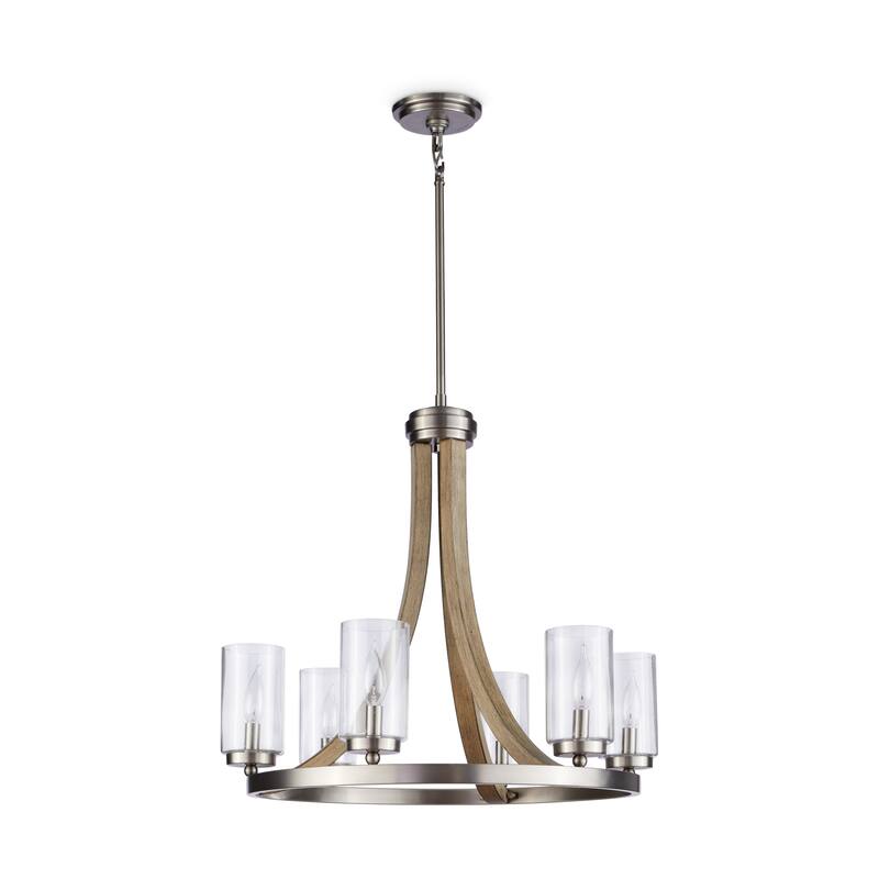 Kichler Lighting Grand Bank Collection 6-light Distressed Antique Gray Chandelier
