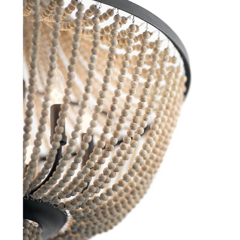 Kichler Lighting Brisbane Collection 6-light Distressed Black Chandelier