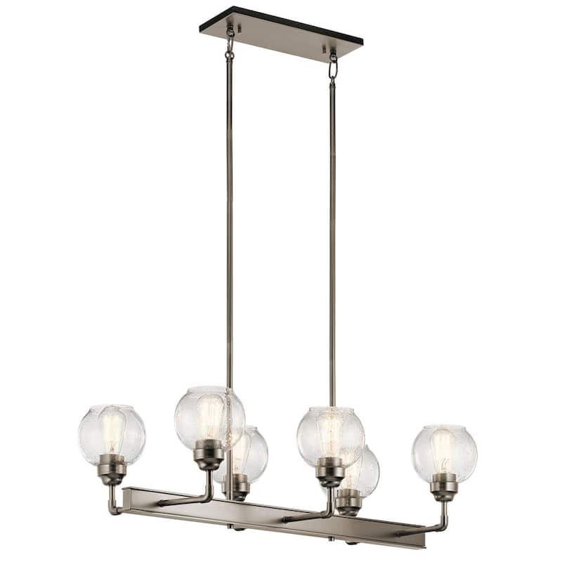 Kichler Lighting Niles 6-light Antique Pewter Linear Chandelier