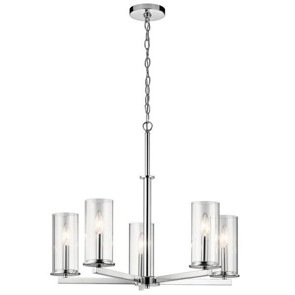 Kichler Lighting Crosby Collection 5 Light Chrome Chandelier Kichler Lighting Crosby Collection 5 Light Chrome Chandelier