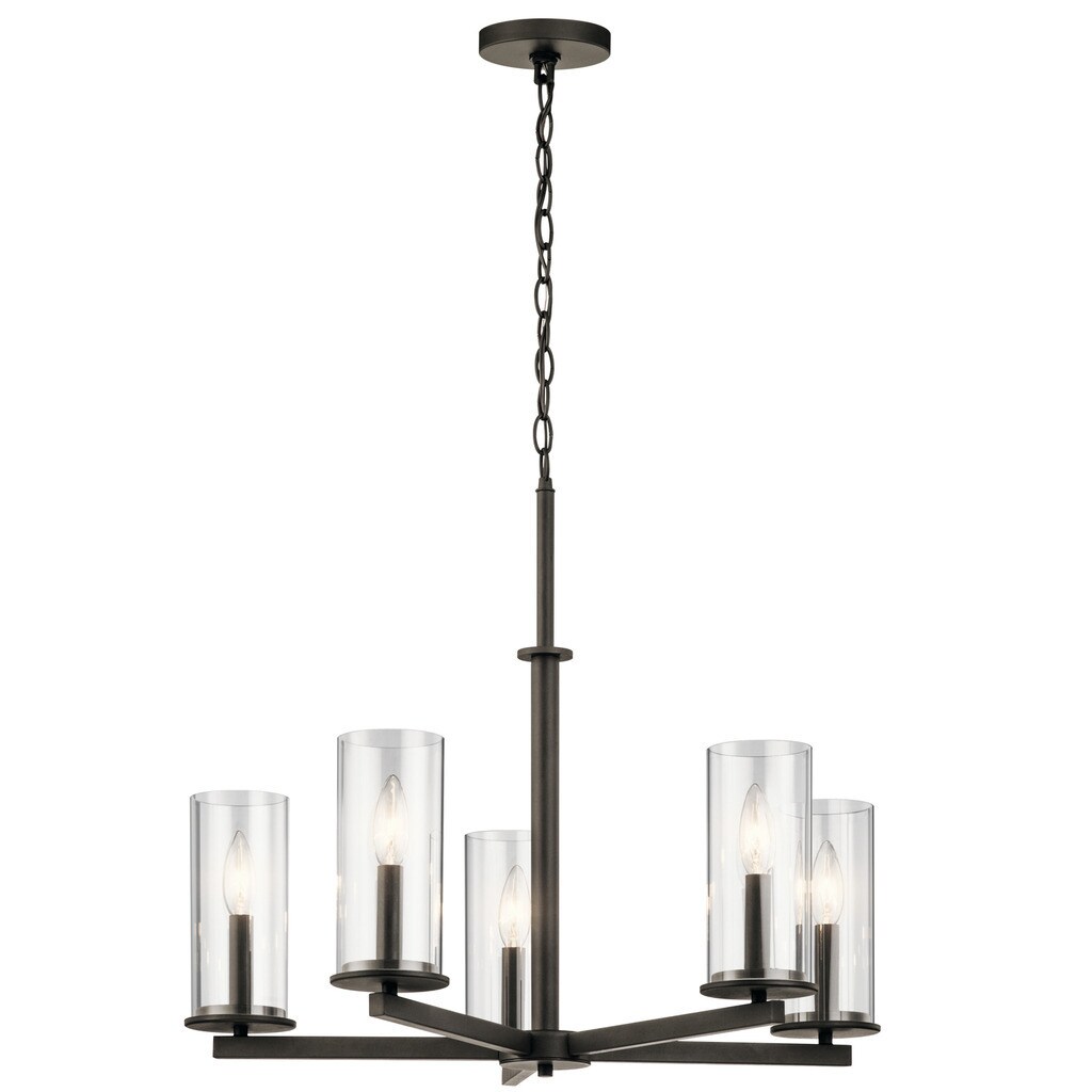 Strick & Bolton Marclay 5-light Olde Bronze Chandelier - Chandeliers For Bedrooms by Overstock.com