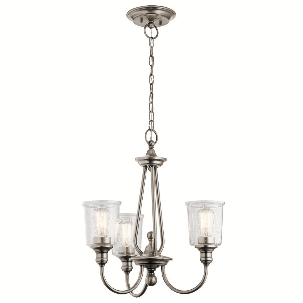 Kichler Lighting Waverly Collection 3-light Classic Pewter Chandelier - Chandeliers For Bedrooms by Overstock.com