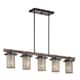 Kichler Lighting Ahrendale Collection 5-light Anvil Iron Linear ...