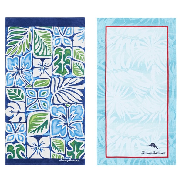 Tommy Bahama Tiki Block Palm Spring Beach Towel Set