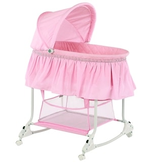 Dream on Me Willow Pink Plastic Bassinet