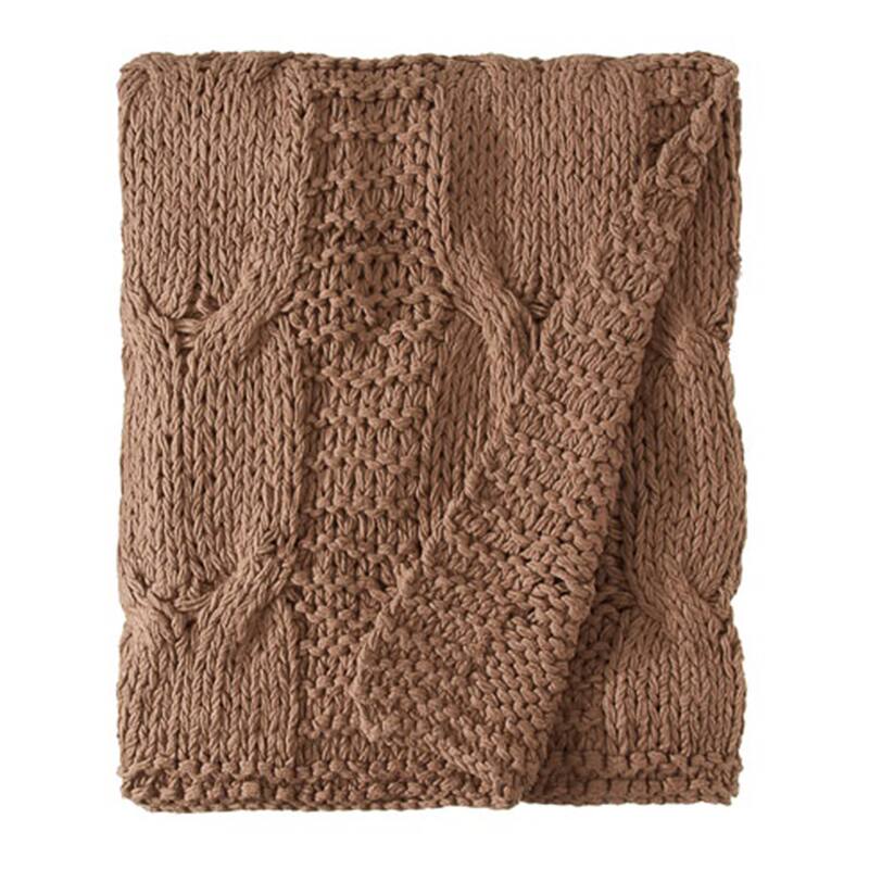 Cottage Home Michaela Cotton Knitted Throw Blanket