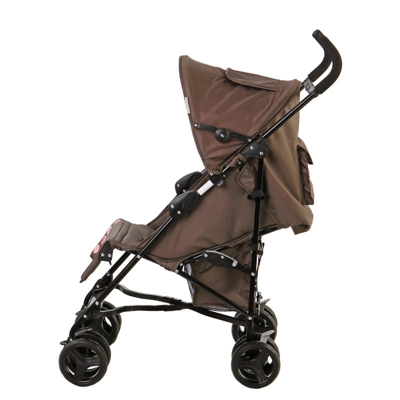 Mia Moda Brown Pink Facile Umbrella Stroller