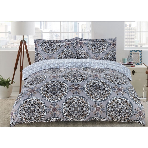 Lauren Taylor - Aretha 3pc Printed Duvet Cover Set