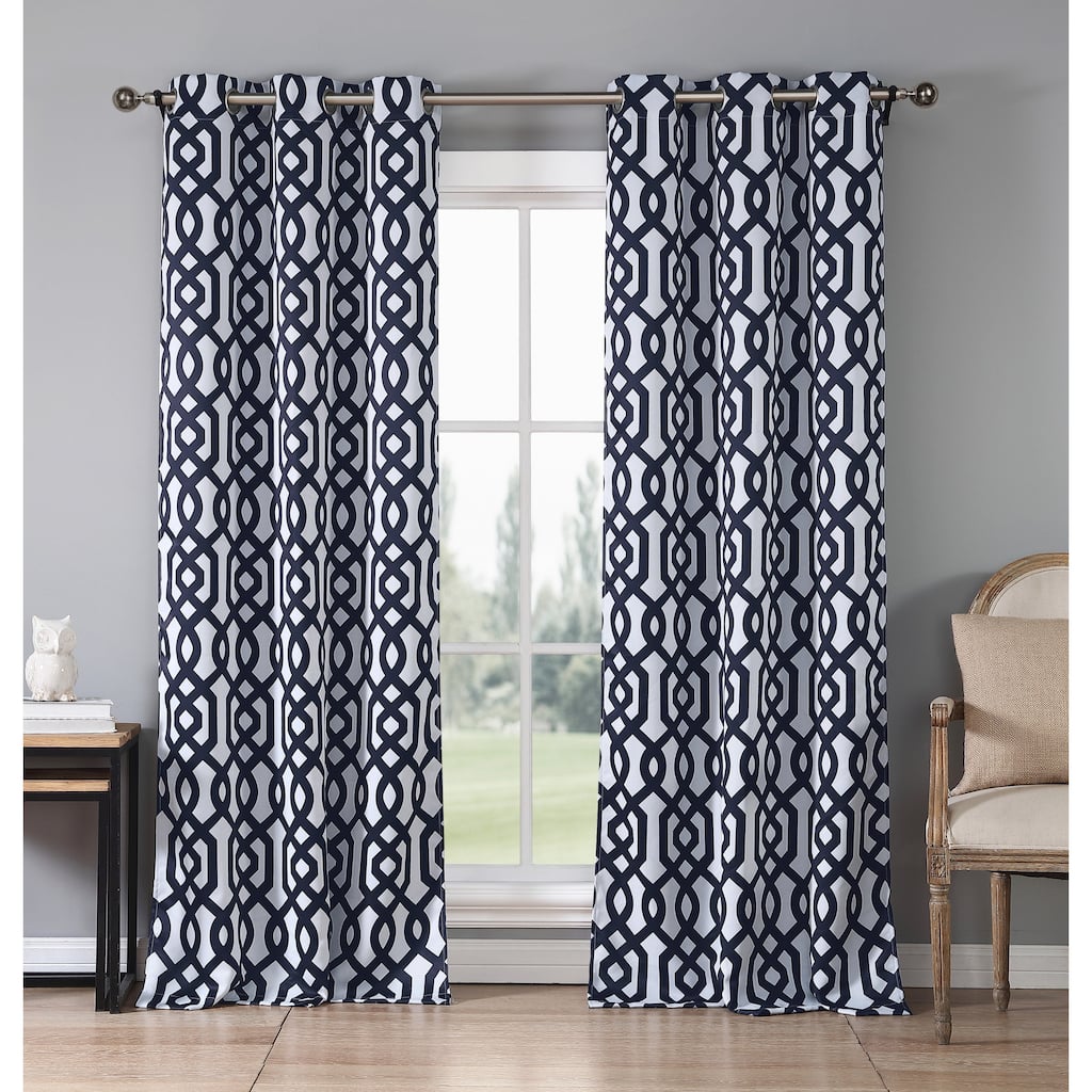 Ashmury Printed Blackout Grommet Panel Pair - 38x84 2pc - 38x84 2pc