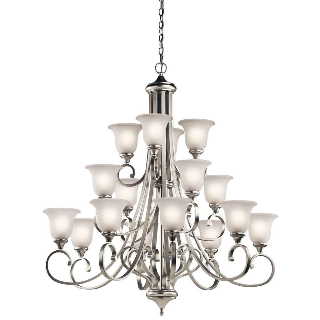 Gracewood Hollow Feraoun Collection 16-light Brushed Nickel LED Chandelier - Chandeliers For Bedrooms by Overstock.com