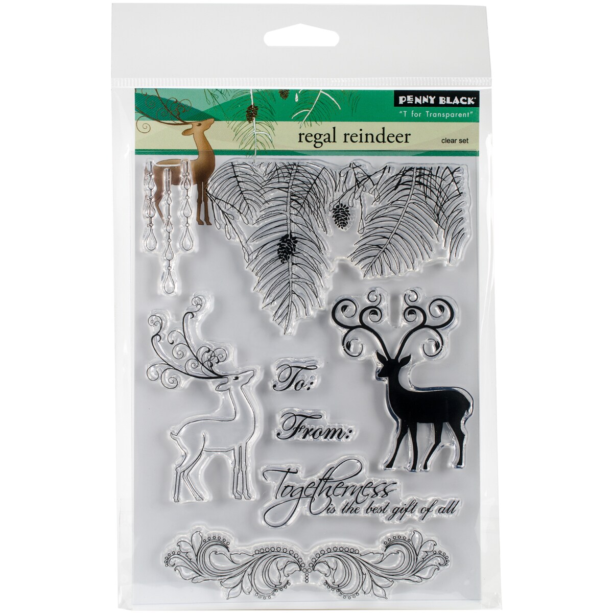 Penny Black Clear Stamps 5x7 Regal Reindeer Overstock