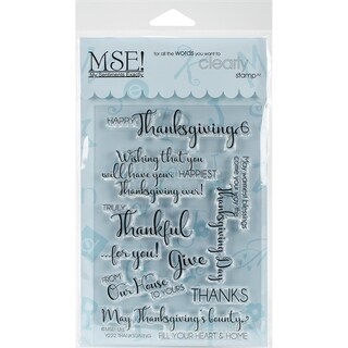 My Sentiments Exactly Clear Stamps 4X6 Sheet-Thanksgiving Innies ...