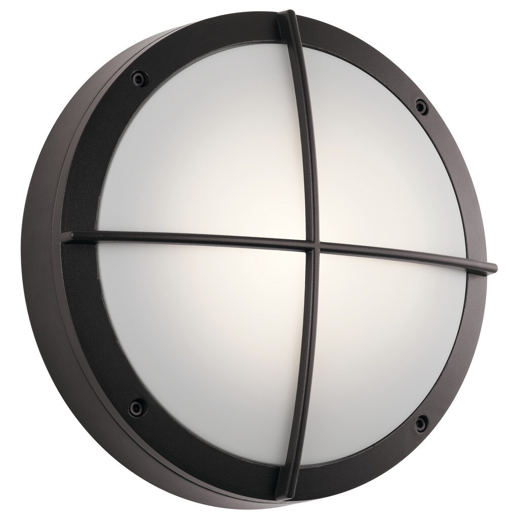 Kichler Lighting 1 Light Textured Architectural Bronze Led Outdoor Wall Sconce Flush Mount Kichler Lighting 1 Light Textured Architectural Bronze Led Outdoor Wall Sconce Flush Mount