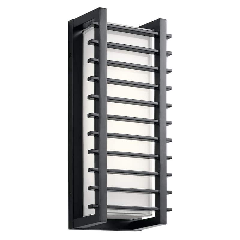 Kichler Lighting Rockbridge Collection 2-light Black LED Outdoor Wall Sconce