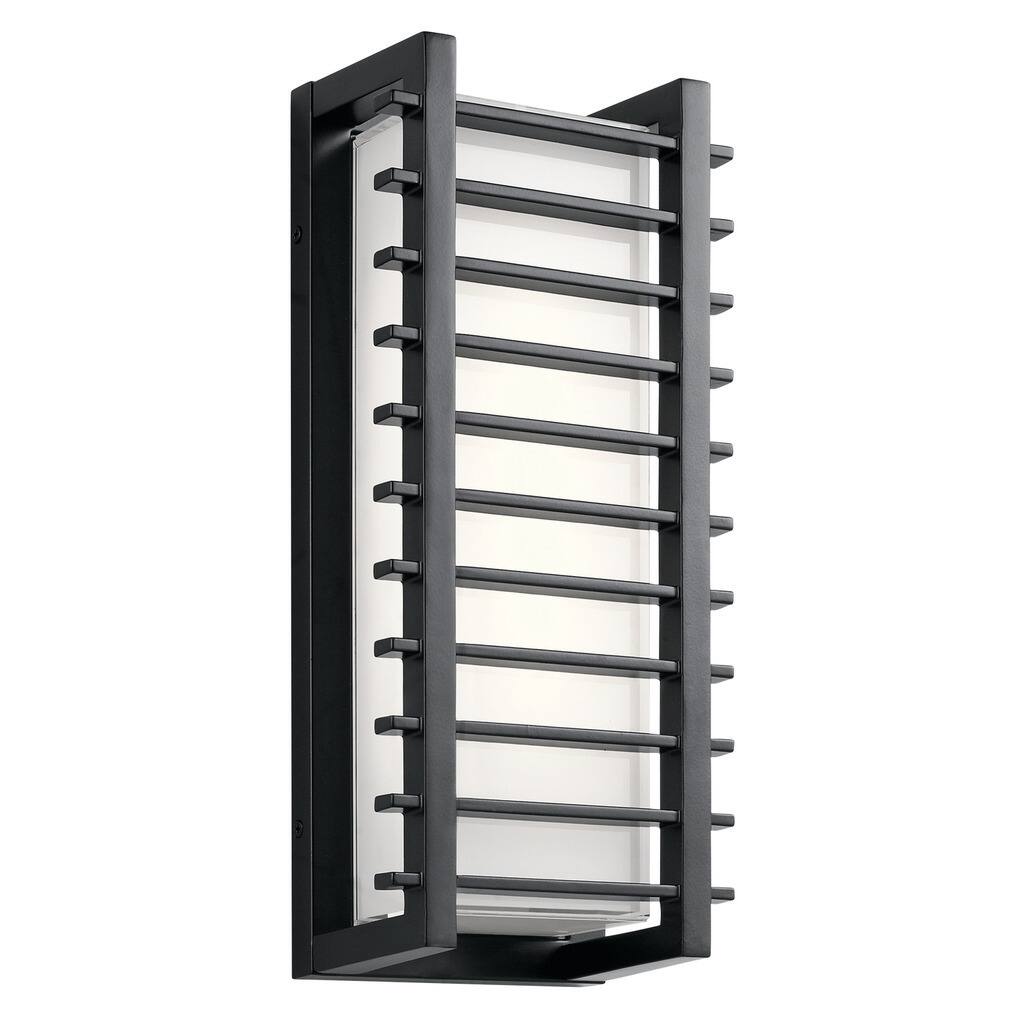 Kichler Lighting Rockbridge Collection 2-light Black LED Outdoor Wall Sconce