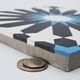preview thumbnail 5 of 12, Handmade Alhambra in Black and Blue Tile, Pack of 12 (Morocco)
