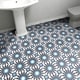 preview thumbnail 4 of 12, Handmade Alhambra in Black and Blue Tile, Pack of 12 (Morocco)