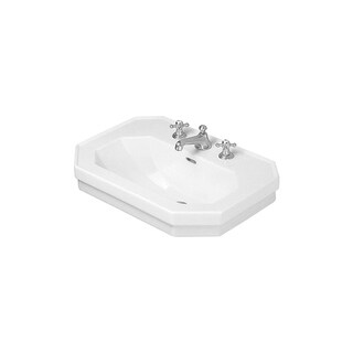 Duravit 1930 Pedestal/Shroud Vitreous China Bathroom Sink 0438600087 ...