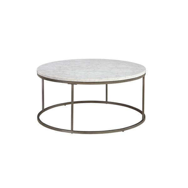 Alana White Marble Round Coffee Table Free Shipping Today Alana White Marble Round Coffee Table