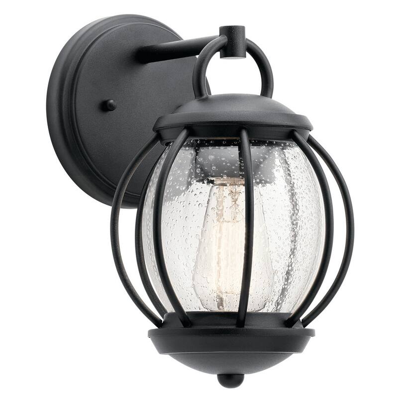 Kichler Lighting Vandalia Collection 1-light Textured Black Outdoor Wall Lantern - N/A