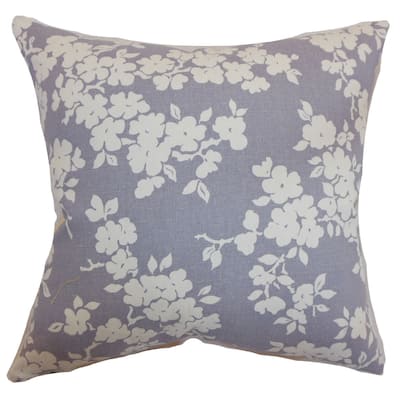 Vieste Floral 22-inch Down Feather Throw Pillow Lavender