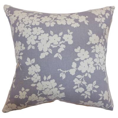 Vieste Floral 22-inch Down Feather Throw Pillow Lavender