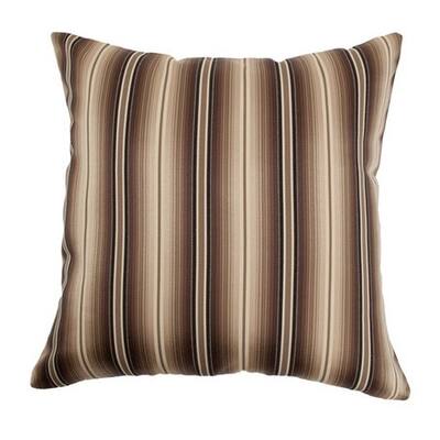 Bailey Stripes 22" x 22" Down Feather Throw Pillow Storm
