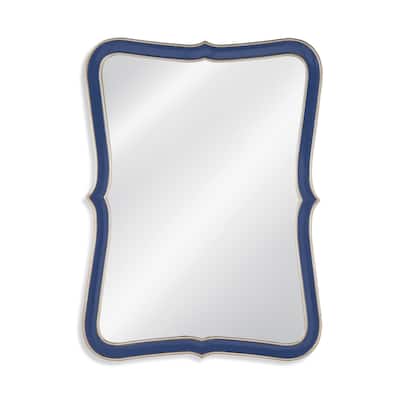 Wakefield Blue Resin Wall Mirror