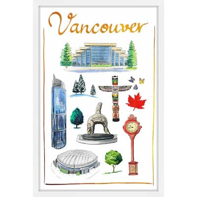 Marmont Hill - 'I Love Vancouver' Framed Painting Print